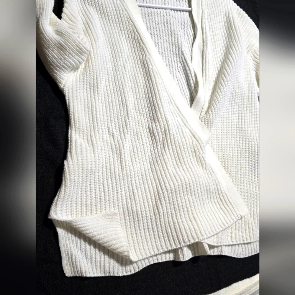 A New Day Women's Cream Sweater Cardigan